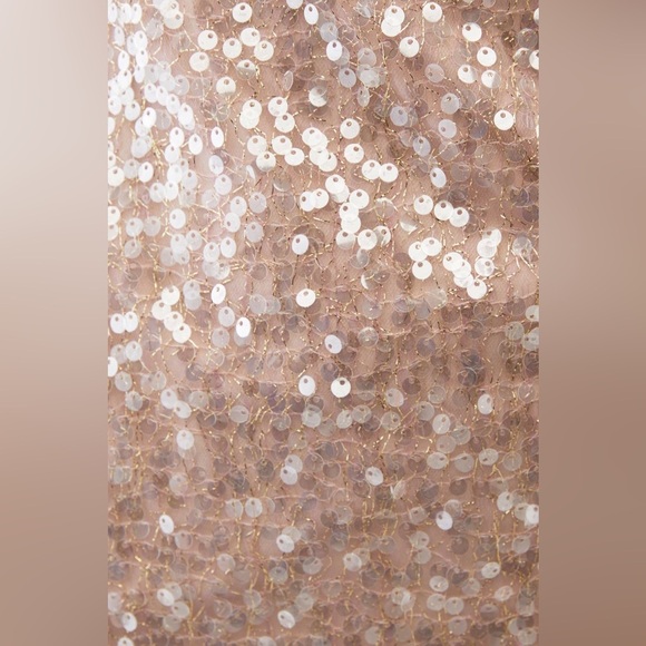 NWT ASTR the label Sequin Jewel Dress in MEDIUM -  Nude - Picture 9 of 12